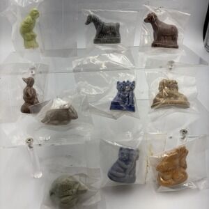 Vtg Wade Whimsies Red Rose Tea Pet Shop Series 10 Pcs England  New In‎ Packaging
